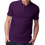 MEDLLE Solid Purple Regular Fit Men's Polo Cotton T-shirt | Unique & Stylish Tee