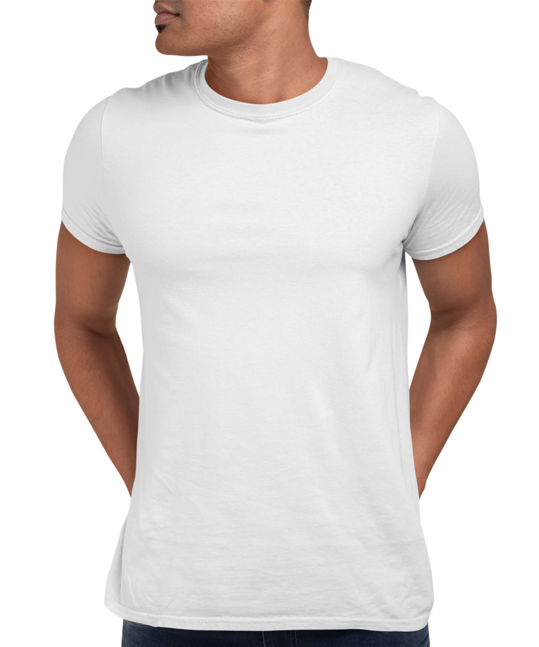 MEDLE Solid White Men's T-shirt | Regular Fit Elegant Cotton Tee ...