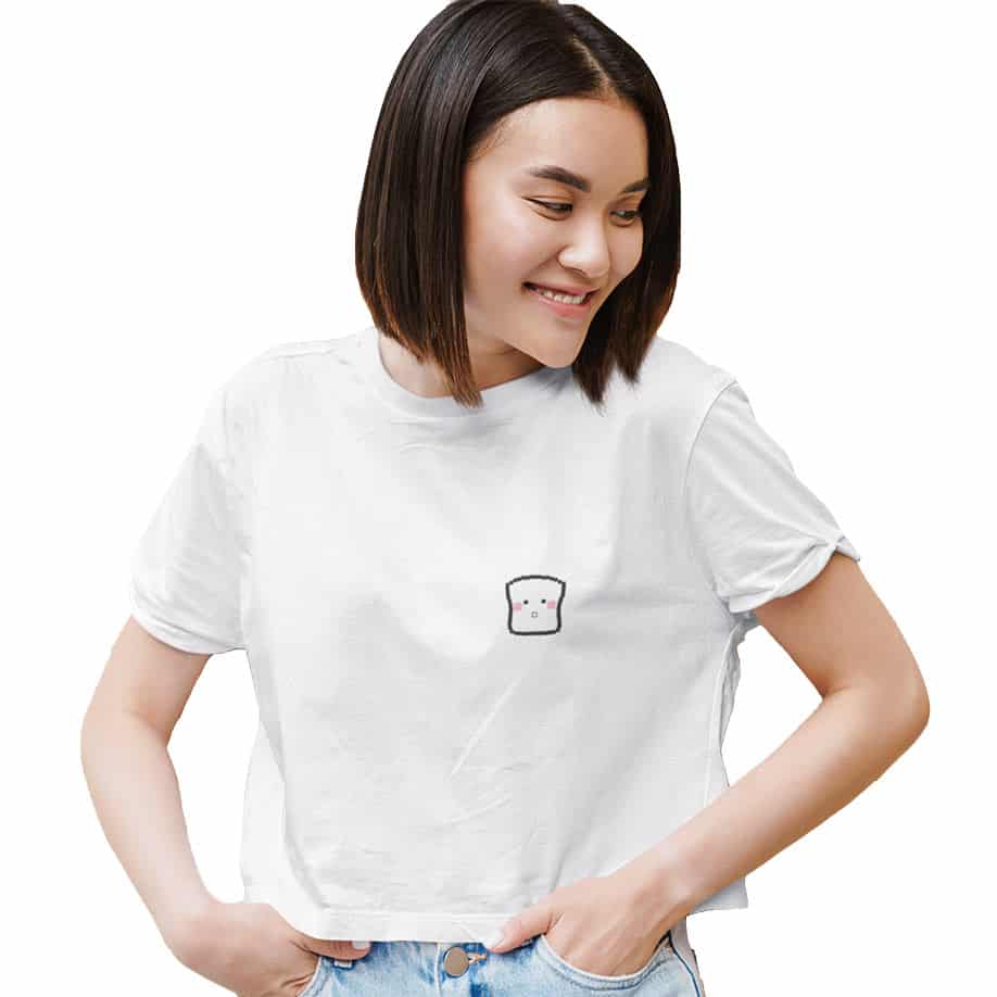 Medle Trendy MARSHMALLOW Women's Crop Top | Printed Cotton Tee. | Medle ...
